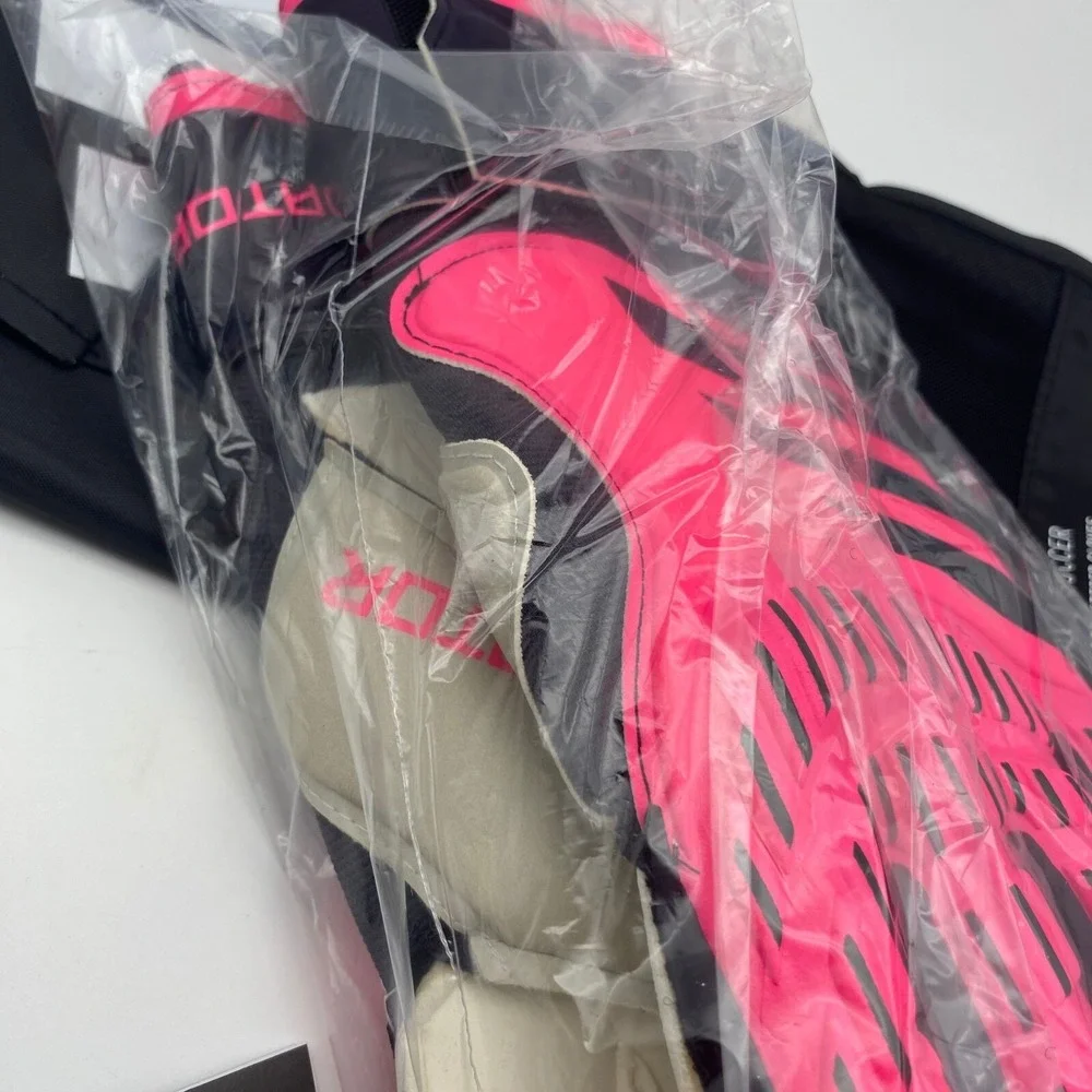Adidas Adult Unisex Match Fingersave Predator Pink Black Goalkeeper Gloves Sz 12